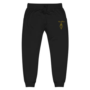 Gold Embroidered Rose Blossom Logo | Unisex Sweatpants