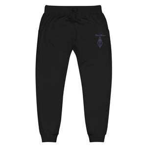 Purple Embroidered Rose Blossom Logo | Unisex Sweatpants